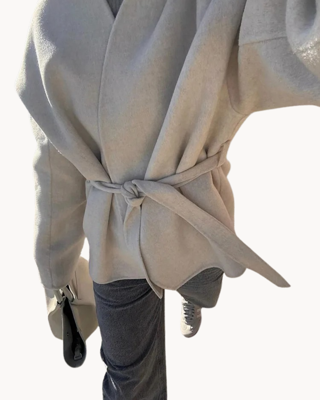 Veste Femme Ceinturée avec Grandes Poches | Coupe Oversize Chic et Moderne