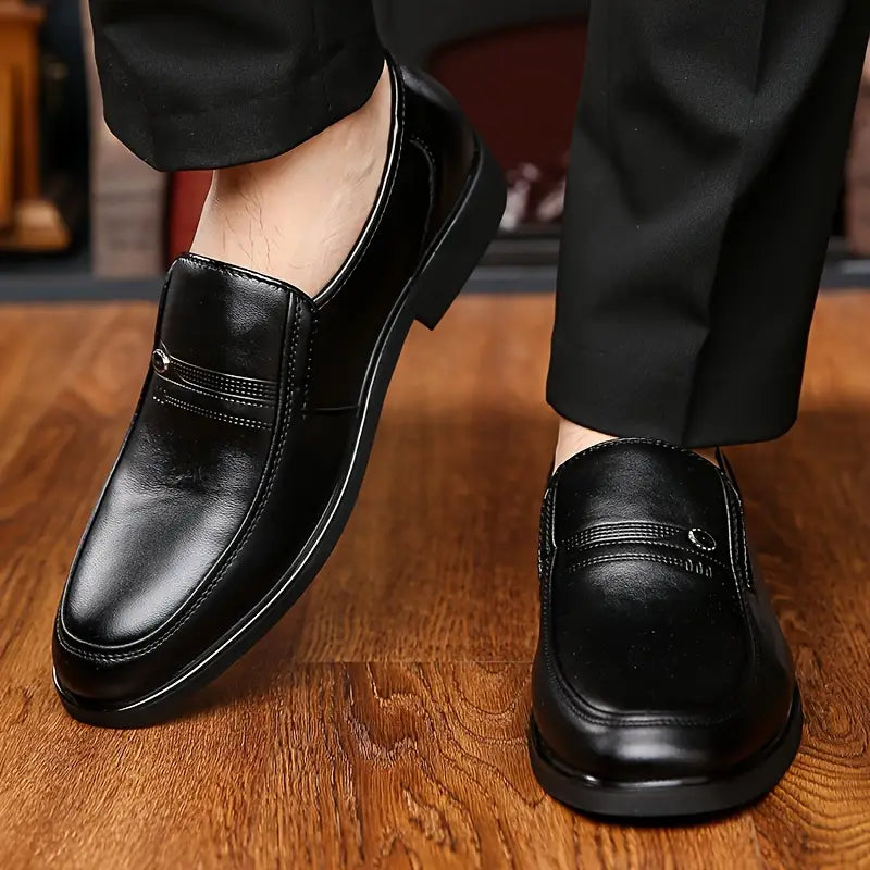 Penny Loafers Homme | Mocassins Habillés Vernis à Enfiler