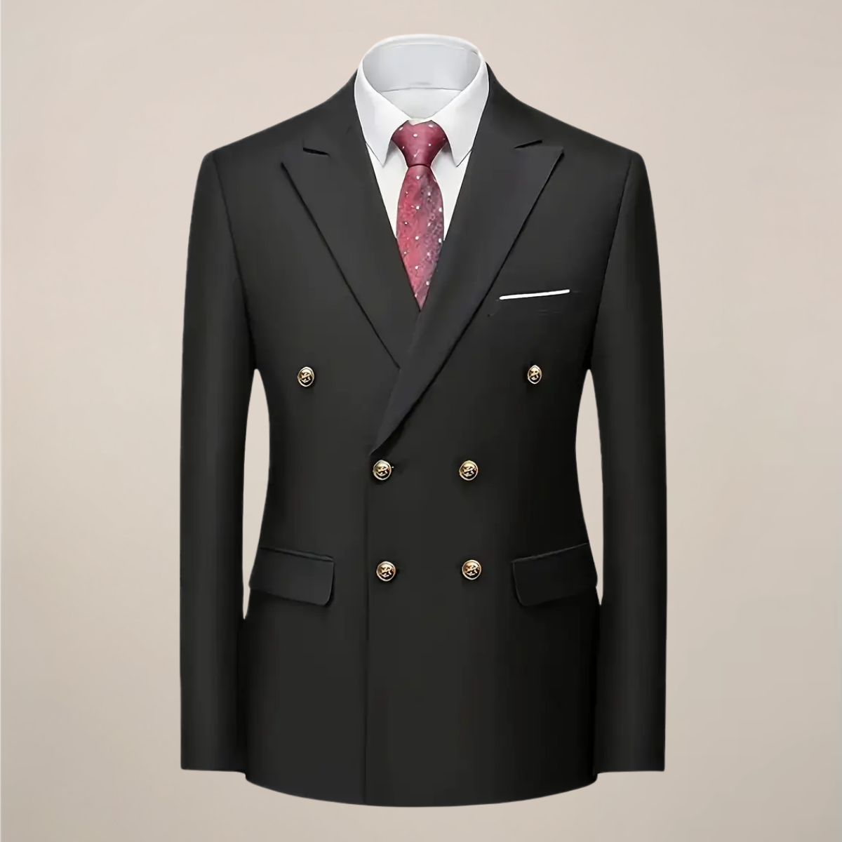 Double-Breasted Suit | Costume Homme Croisé Élégant 2 Pièces pour Cérémonies & Occasions Formelles