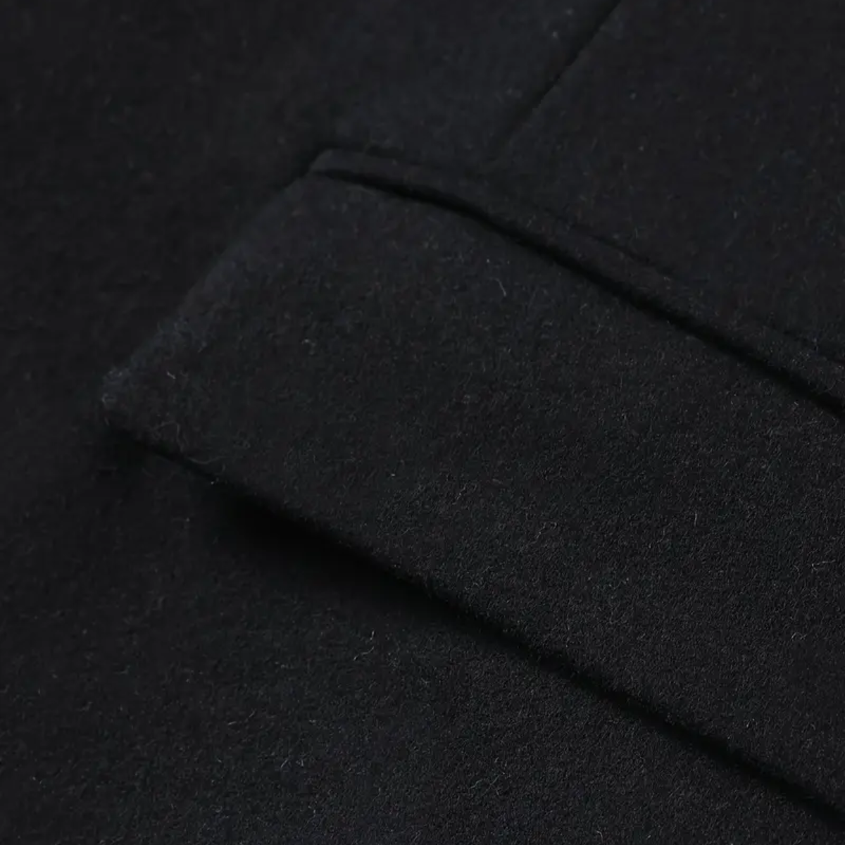 Manteau Long Homme Slim Fit | Manteau d’Hiver avec Col Montant & Fermeture Boutonnée