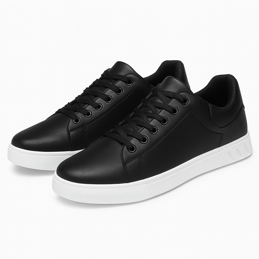 Modern Sneaker Homme | Baskets Casual à Lacets & Semelle Blanche