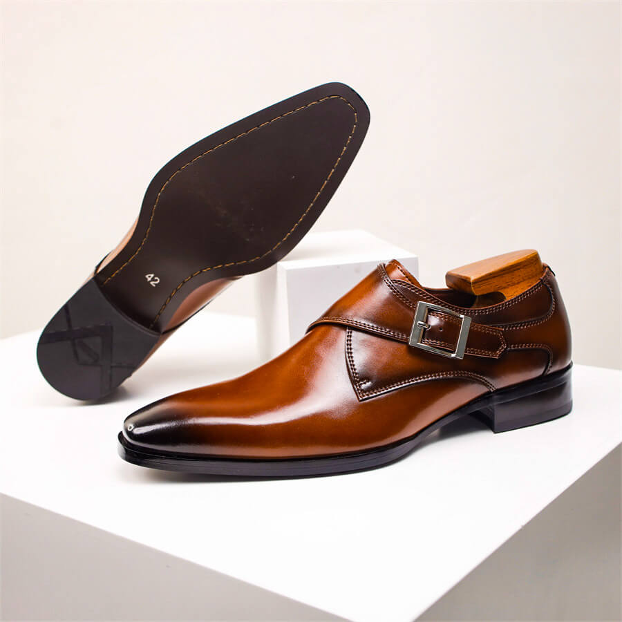 Monk Strap Homme | Chaussures Habillées à Boucle Classique