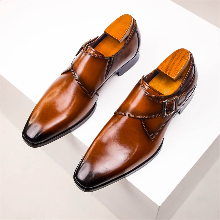 Monk Strap Homme | Chaussures Habillées à Boucle Classique