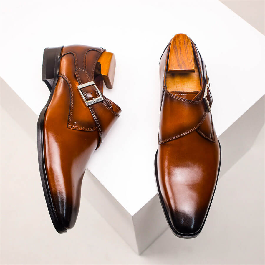 Monk Strap Homme | Chaussures Habillées à Boucle Classique