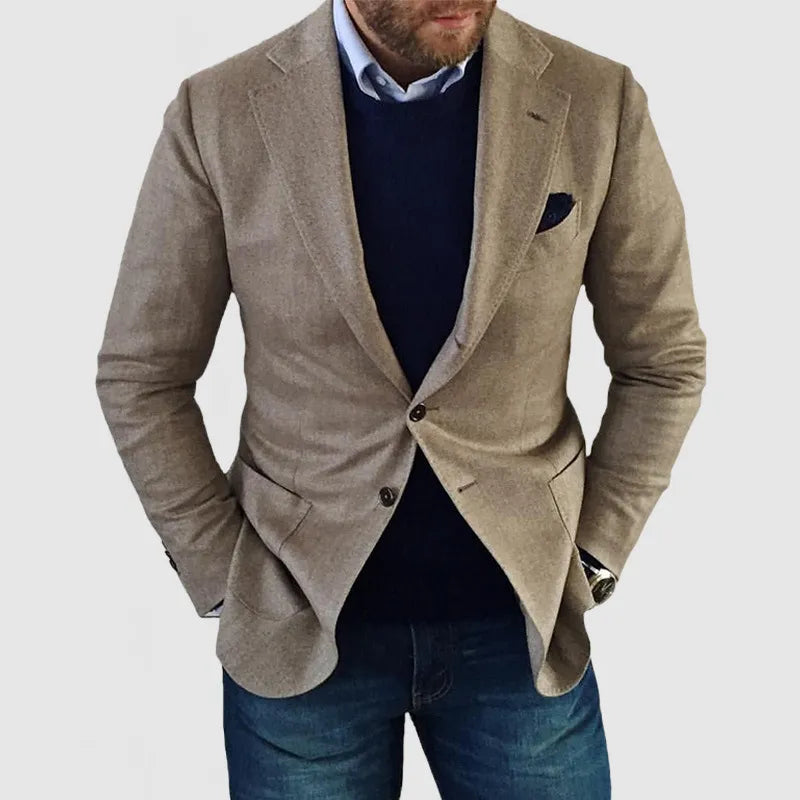 Blazer Casual Tailored pour Homme | Élégance Décontractée à Deux Boutons