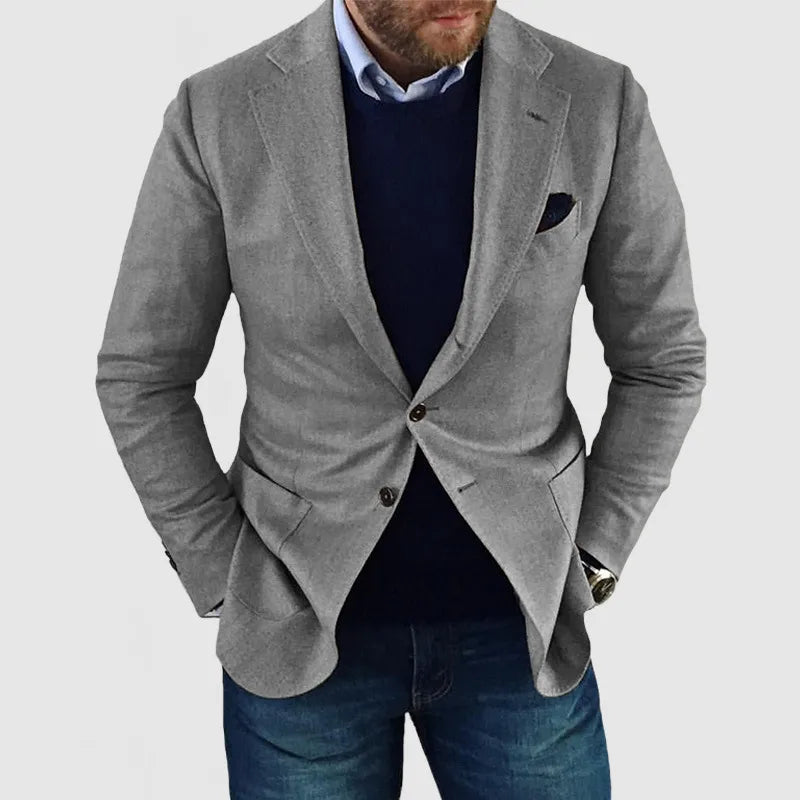 Blazer Casual Tailored pour Homme | Élégance Décontractée à Deux Boutons