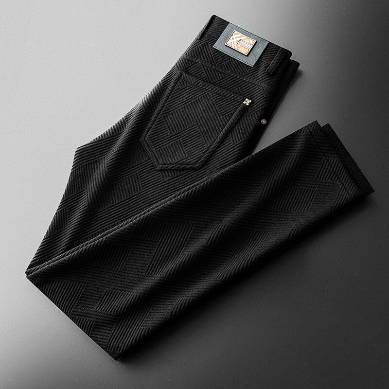 Textured Trousers Homme | Pantalon Texturé à Motif Géométrique