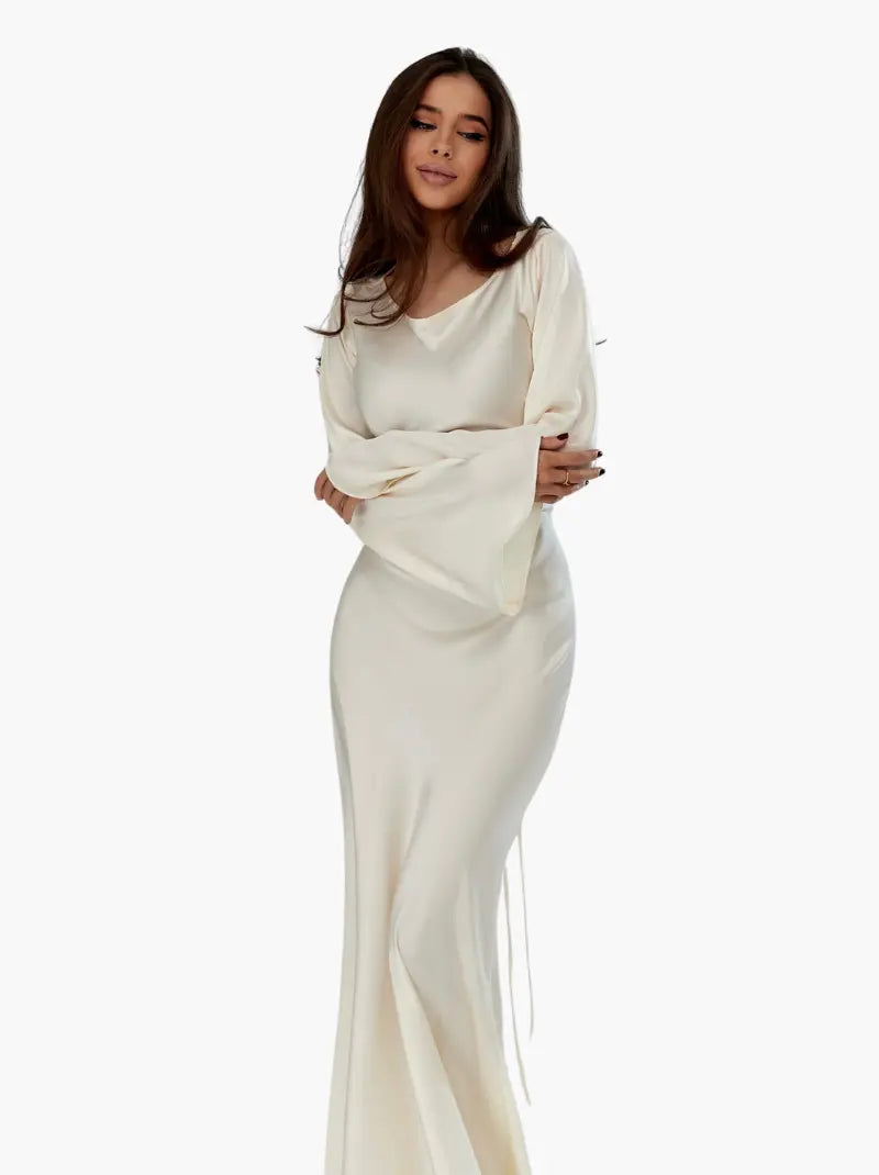 Evening Dress Femme Élégante | Maxi-Robe Longue Cintrée pour Occasions Spéciales