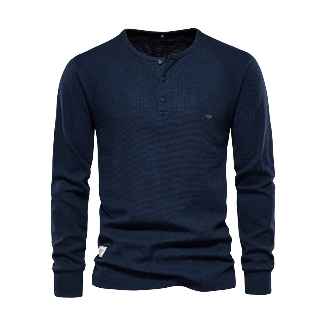 Henley Homme à Manches Longues | Confort & Style Quotidien