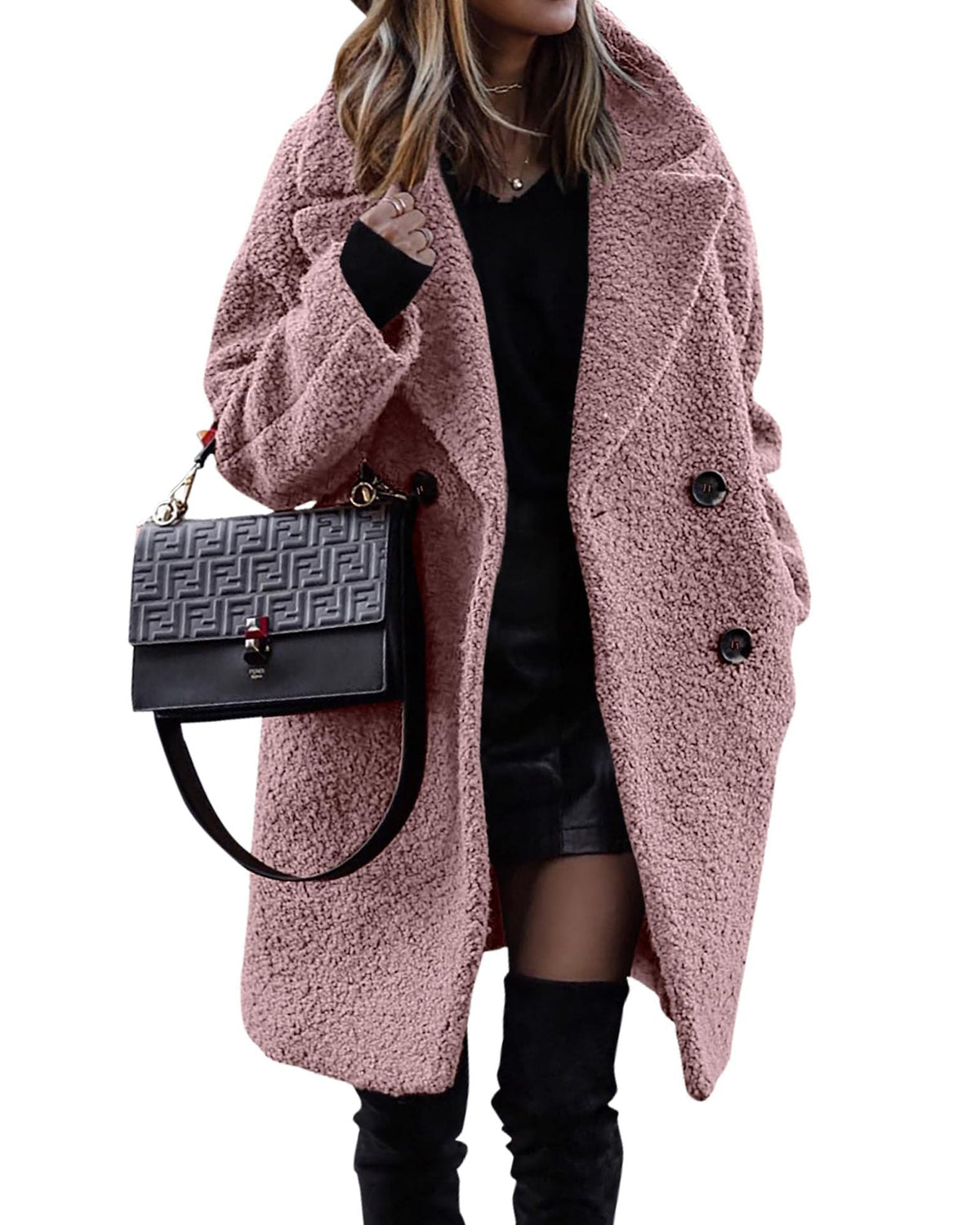 Bouclé Manteau Femme | Élégance Urbaine et Chaleur Confortable