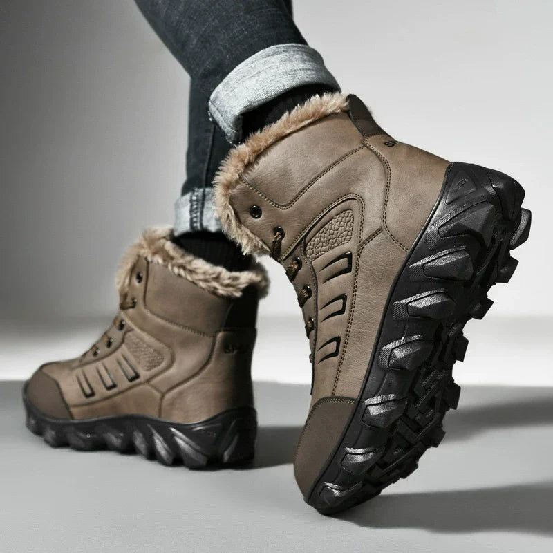 Marwood | Bottes Homme Hiver à Lacets avec Doublure Fourrure et Semelle Antidérapante