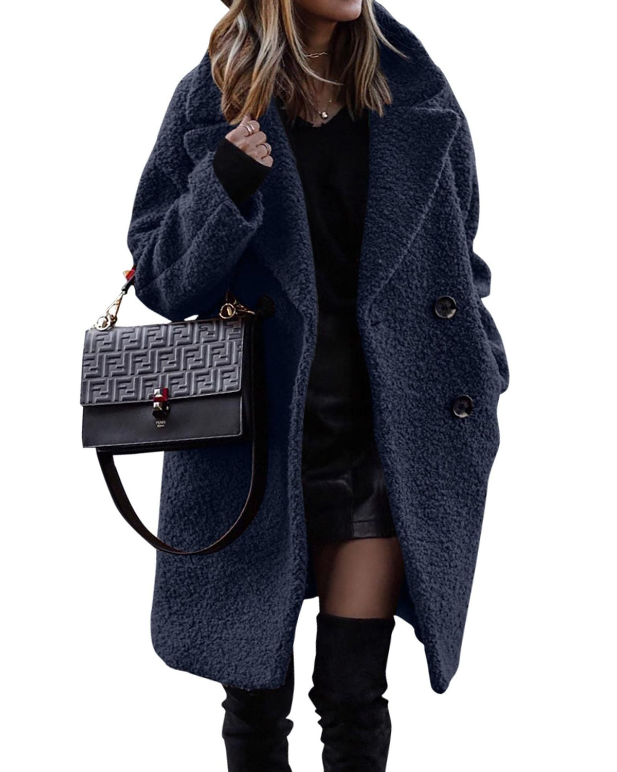 Bouclé Manteau Femme | Élégance Urbaine et Chaleur Confortable