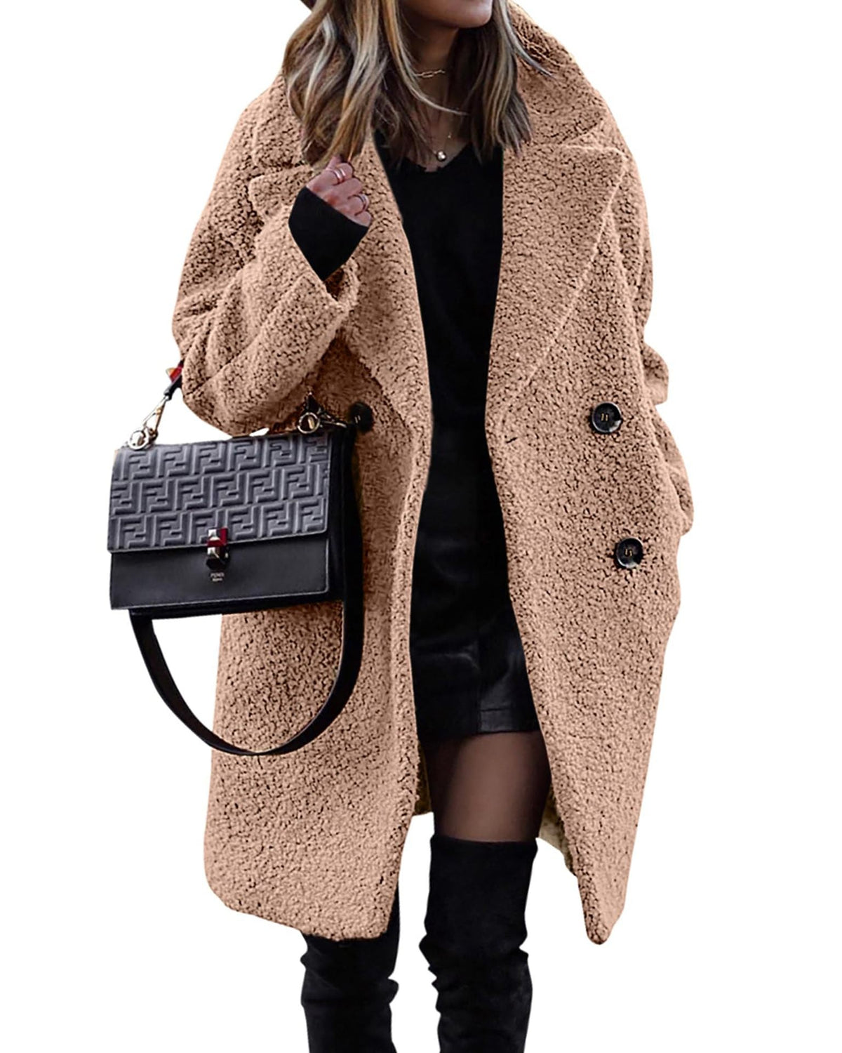 Bouclé Manteau Femme | Élégance Urbaine et Chaleur Confortable