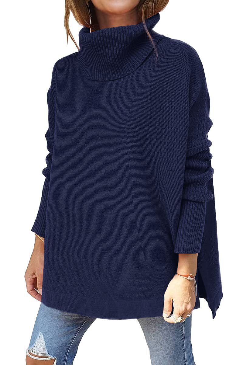 Pull Col Roulé Oversized Femme | Douceur Luxueuse et Confort Élégant