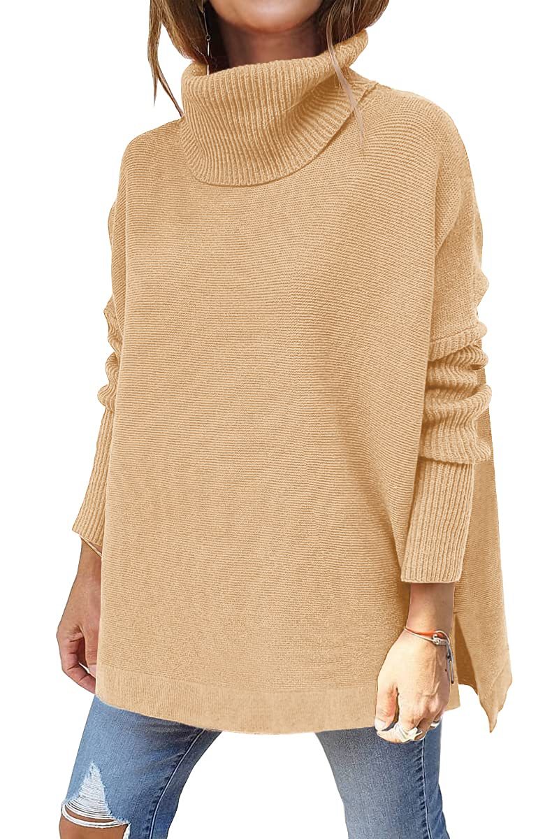 Pull Col Roulé Oversized Femme | Douceur Luxueuse et Confort Élégant