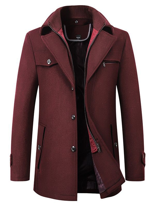 Manteau Homme Élégant | Doublure Matelassée Chaude