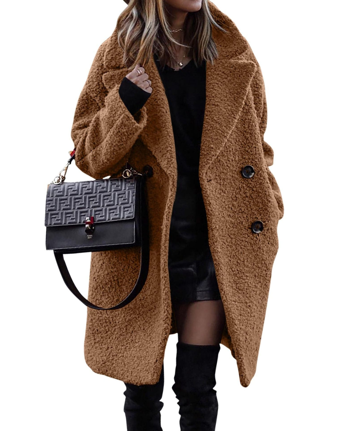 Bouclé Manteau Femme | Élégance Urbaine et Chaleur Confortable
