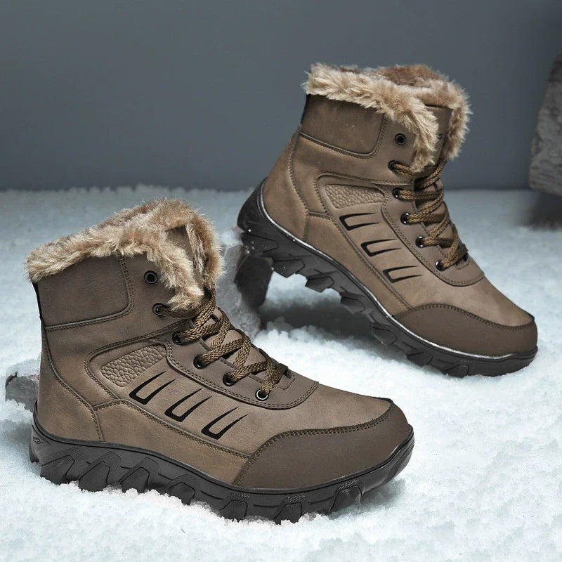 Marwood | Bottes Homme Hiver à Lacets avec Doublure Fourrure et Semelle Antidérapante