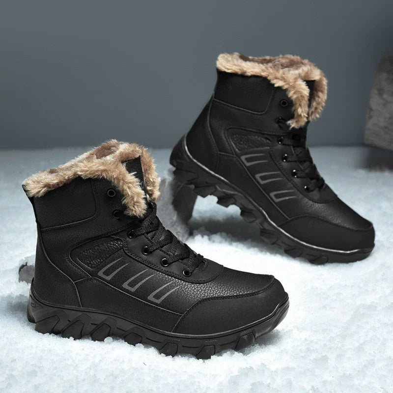 Marwood | Bottes Homme Hiver à Lacets avec Doublure Fourrure et Semelle Antidérapante