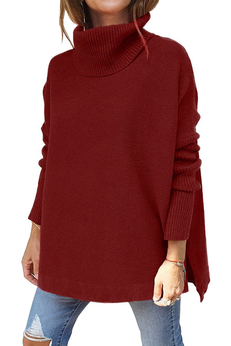 Pull Col Roulé Oversized Femme | Douceur Luxueuse et Confort Élégant