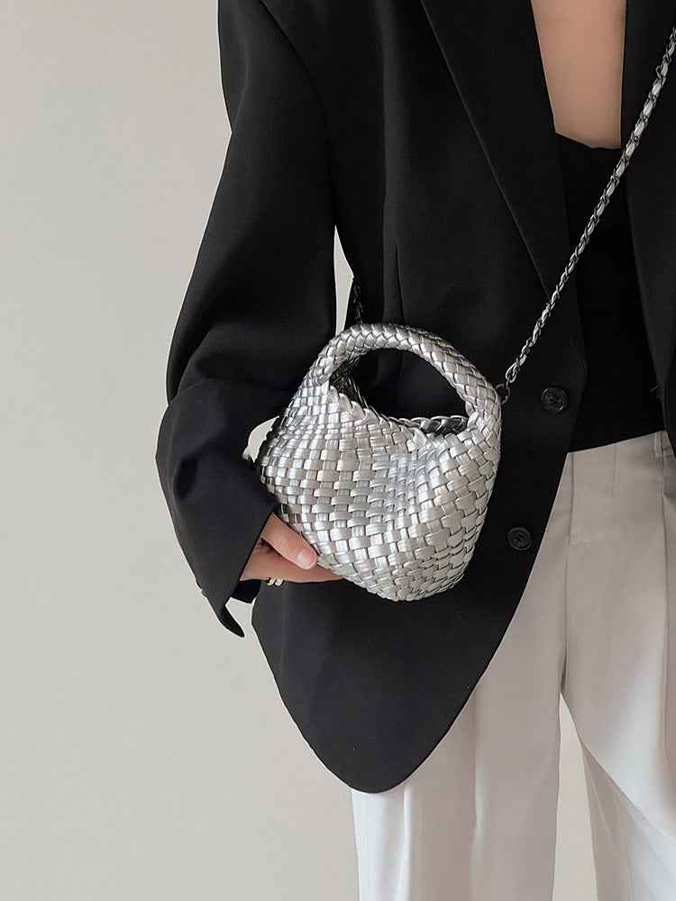 Noémie | Mini Sac à Main Femme Tendance avec Effet Tressé et Toucher Doux