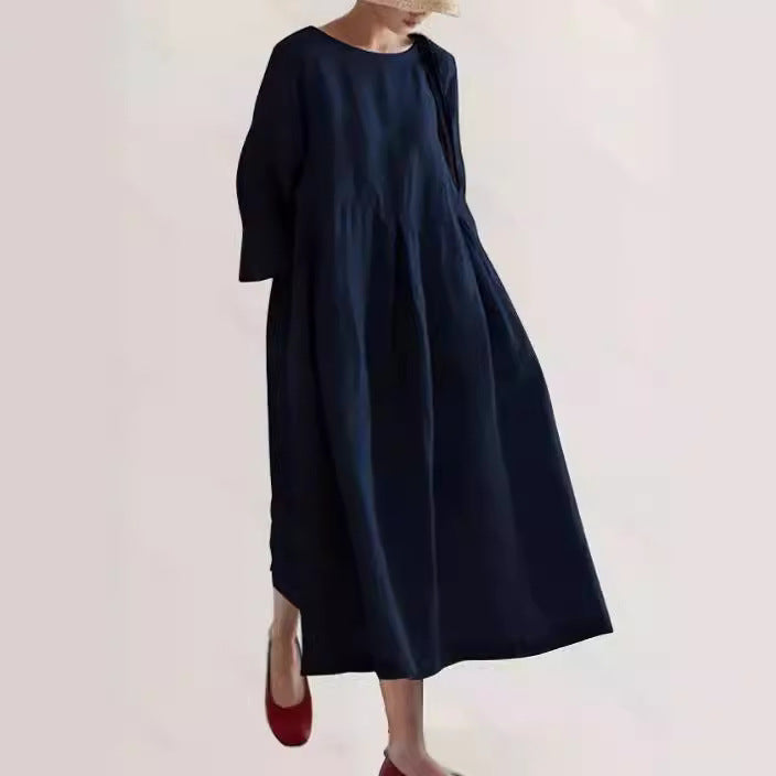 Capucine | Robe Longue Décontractée en Lin avec Poches pour un Style Chic et Aéré
