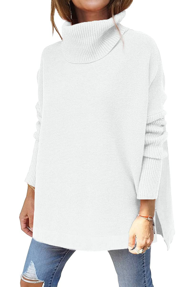 Pull Col Roulé Oversized Femme | Douceur Luxueuse et Confort Élégant