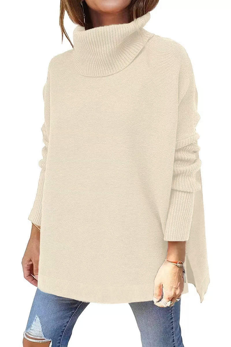 Pull Col Roulé Oversized Femme | Douceur Luxueuse et Confort Élégant