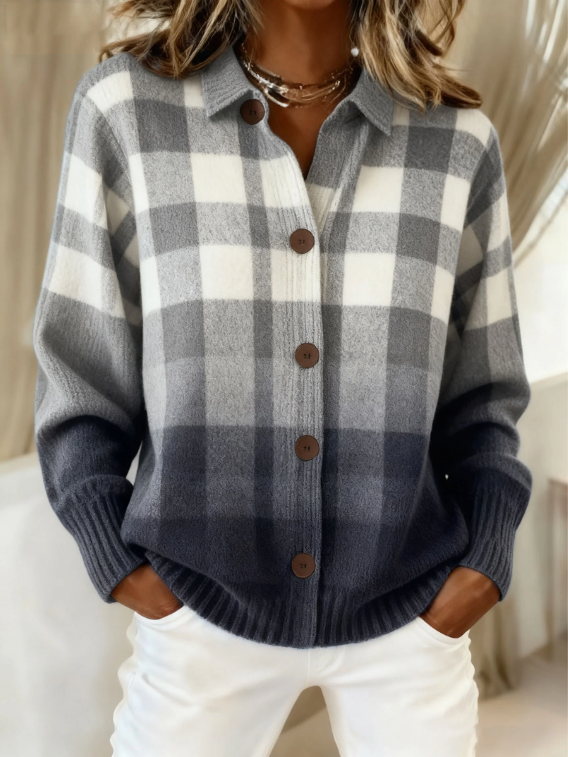 Chemise en flanelle femme | Chemise chaude à carreaux intemporels pour les journées fraîches