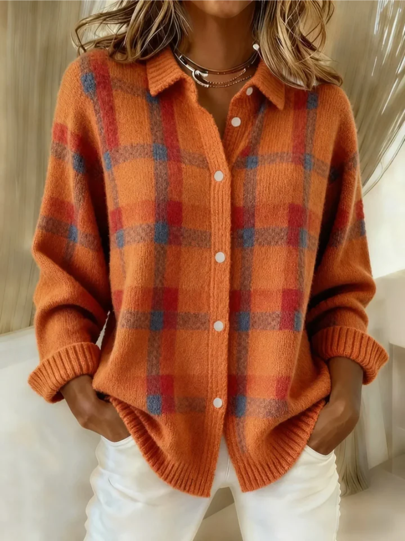 Chemise en flanelle femme | Chemise chaude à carreaux intemporels pour les journées fraîches