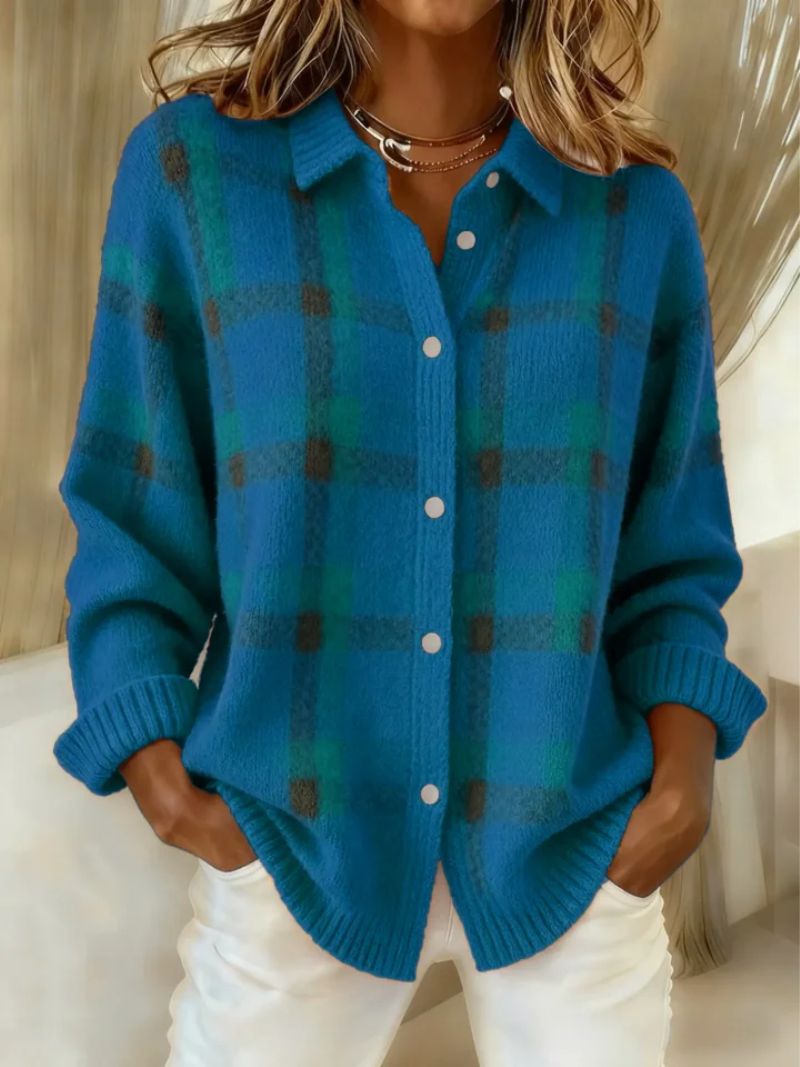 Chemise en flanelle femme | Chemise chaude à carreaux intemporels pour les journées fraîches