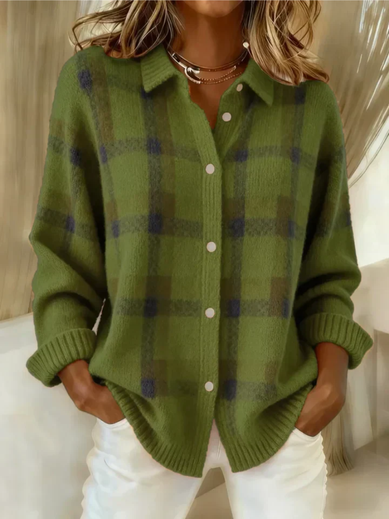 Chemise en flanelle femme | Chemise chaude à carreaux intemporels pour les journées fraîches