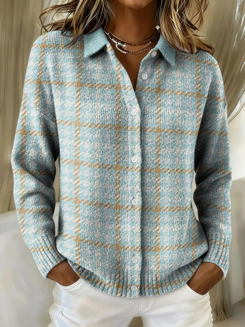 Chemise en flanelle femme | Chemise chaude à carreaux intemporels pour les journées fraîches