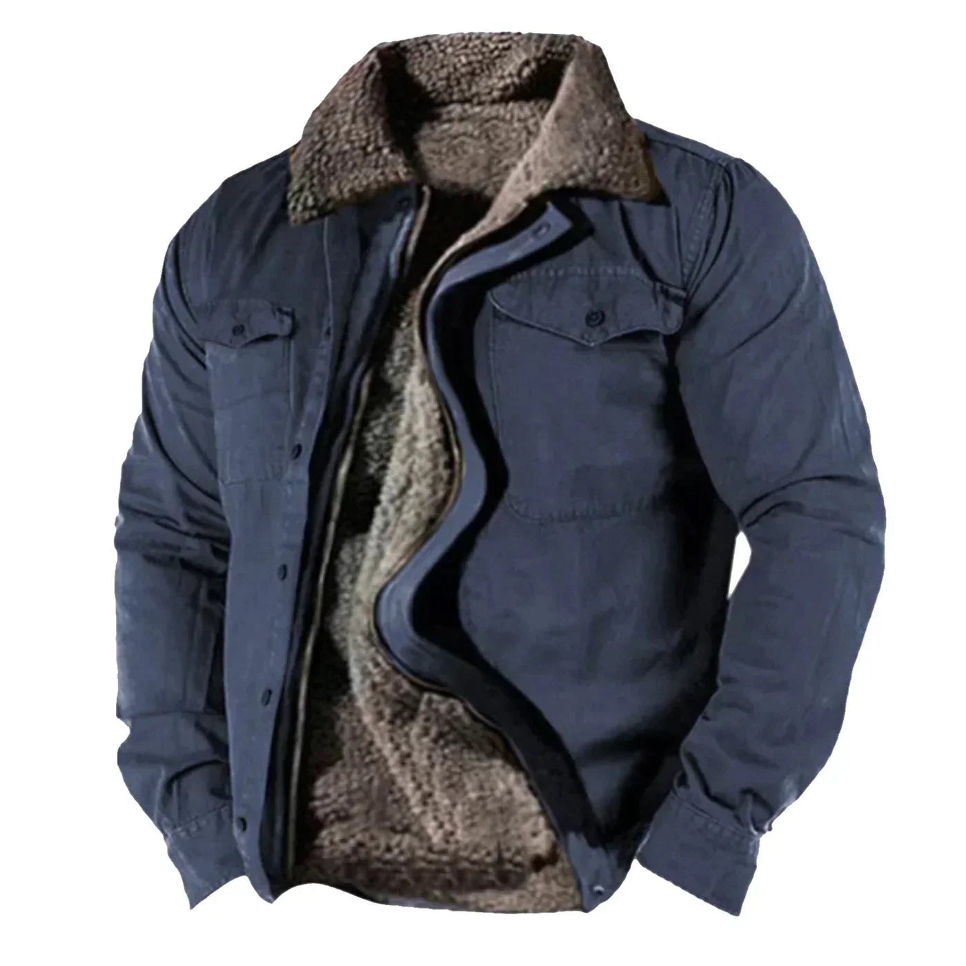 Veste Hiver Homme | Doublure Sherpa Chaude & Style Utility Robuste