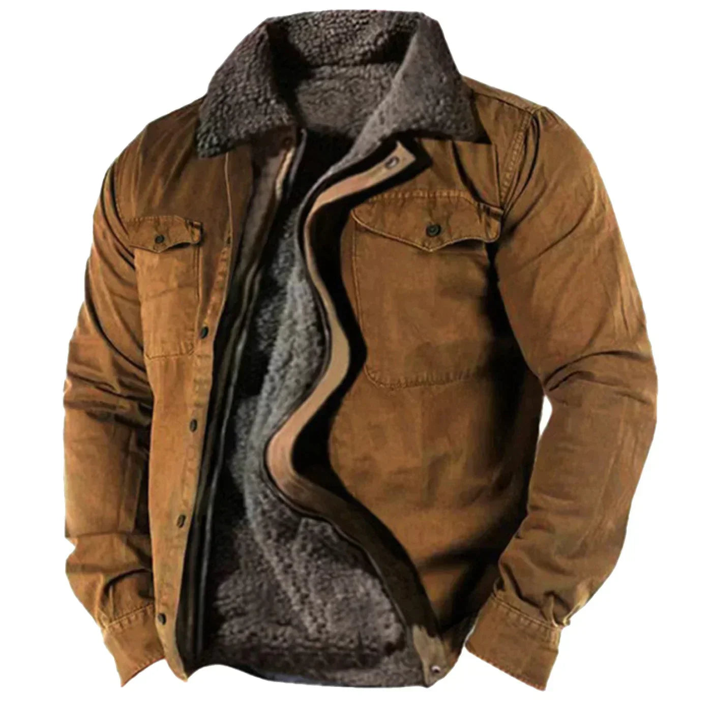 Veste Hiver Homme | Doublure Sherpa Chaude & Style Utility Robuste