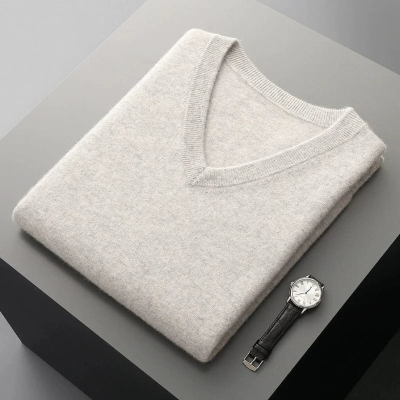 Pull Cachemire Homme | Gilet Sans Manches Col V Doux et Chaud