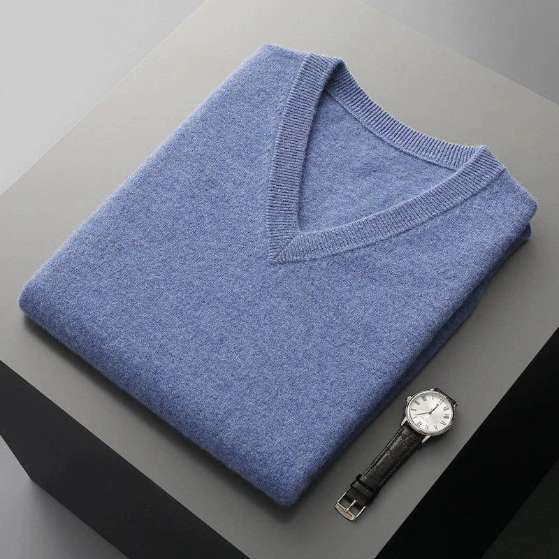 Pull Cachemire Homme | Gilet Sans Manches Col V Doux et Chaud
