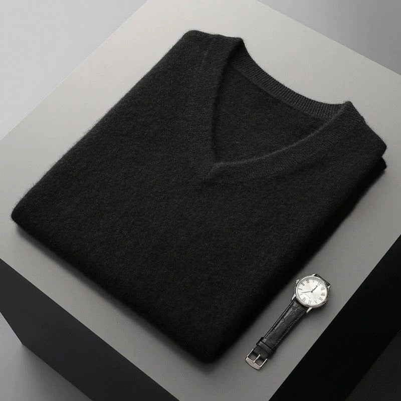 Pull Cachemire Homme | Gilet Sans Manches Col V Doux et Chaud