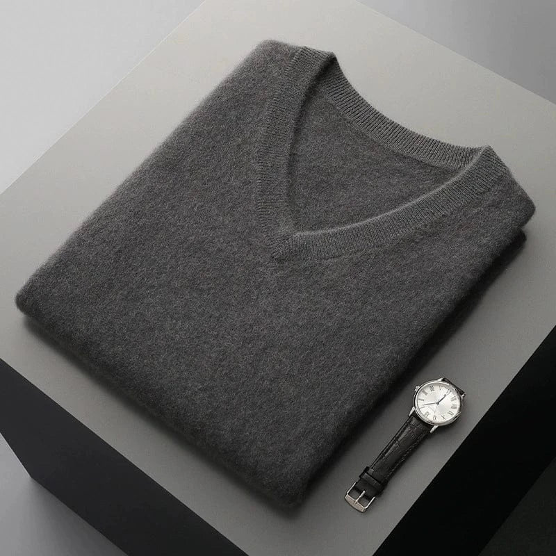 Pull Cachemire Homme | Gilet Sans Manches Col V Doux et Chaud