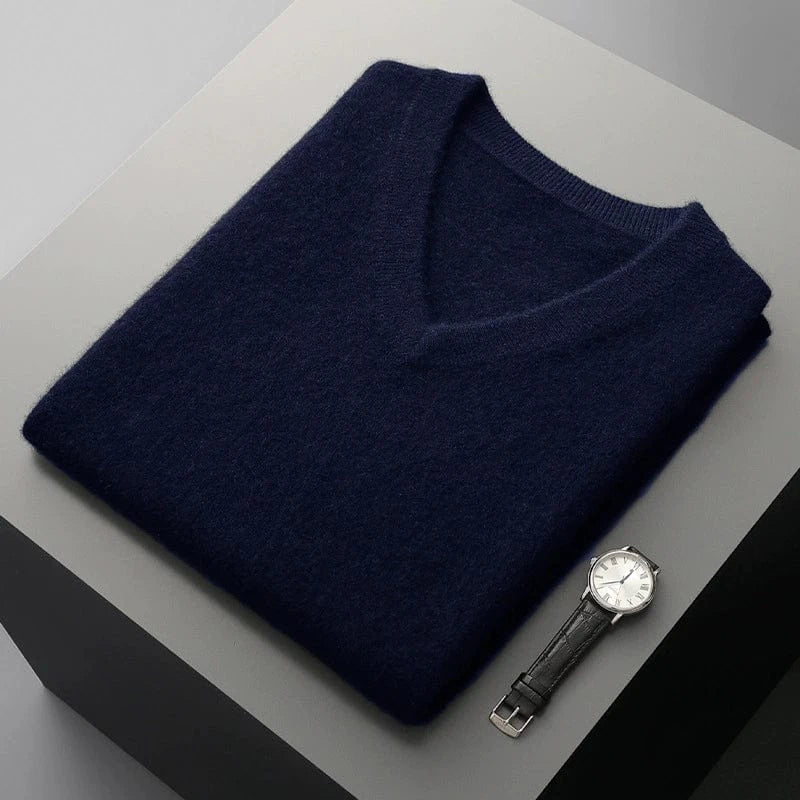 Pull Cachemire Homme | Gilet Sans Manches Col V Doux et Chaud