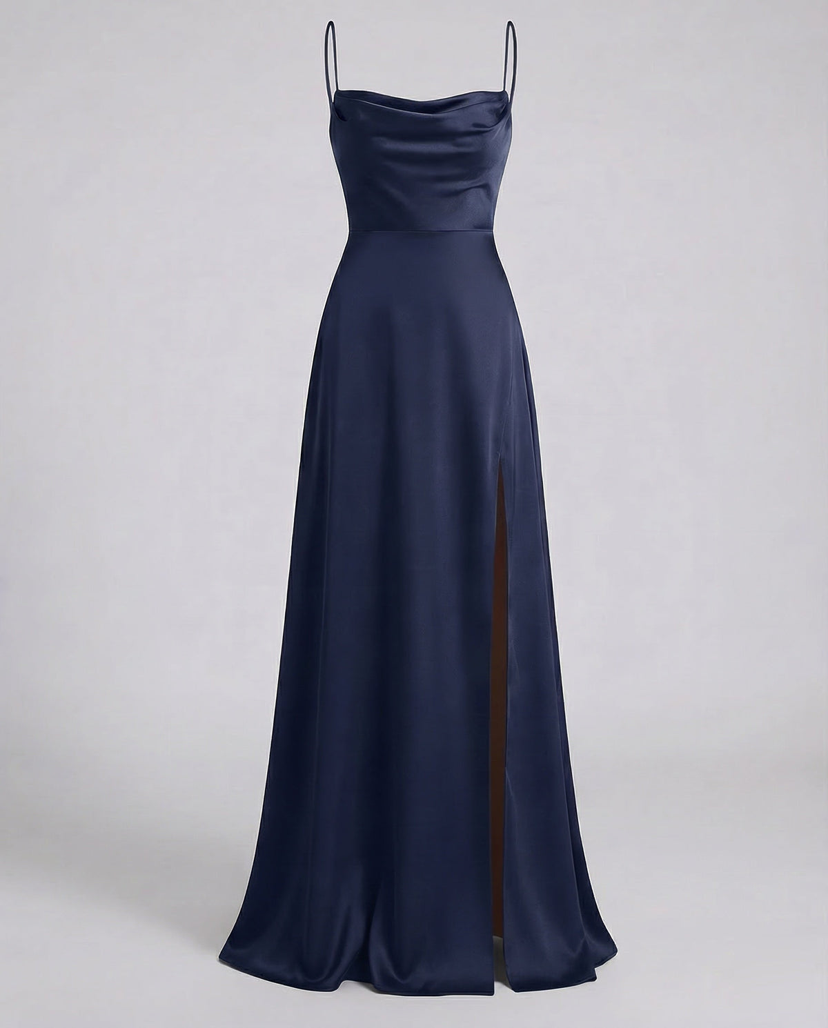 Robe Maxi Femme Élégante avec Fente et Dos Tressé pour Occasions Spéciales