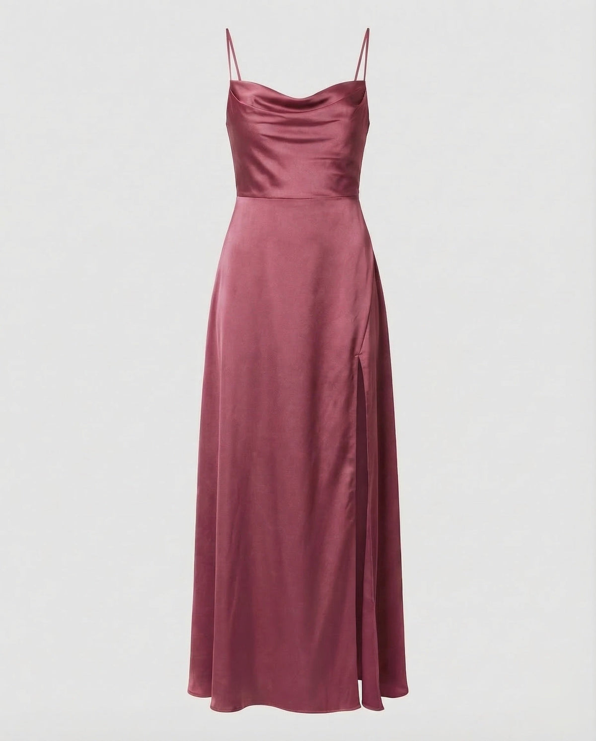 Robe Maxi Femme Élégante avec Fente et Dos Tressé pour Occasions Spéciales