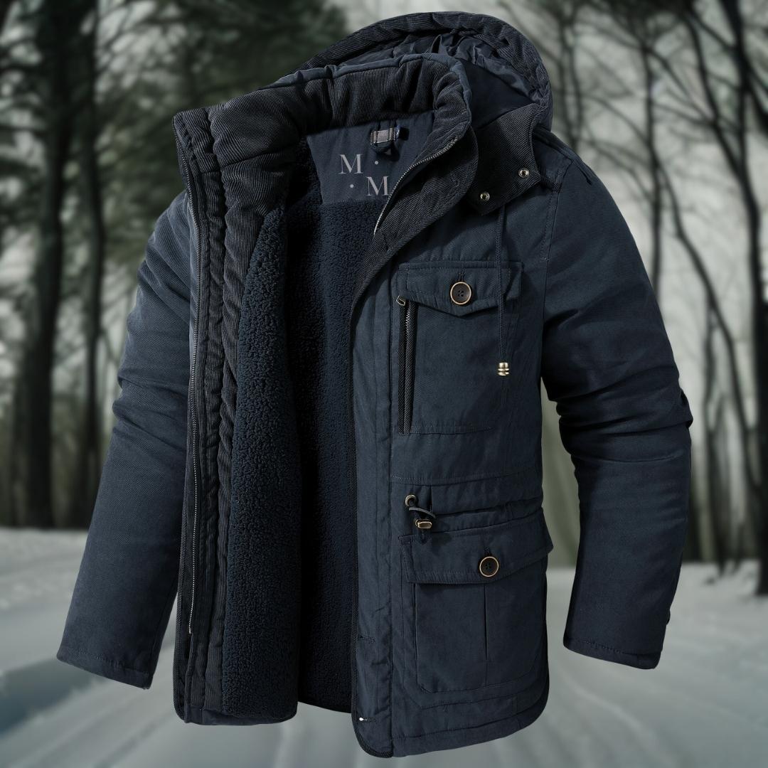 Preston | Veste Homme Hiver Chaude avec Capuche et Poches