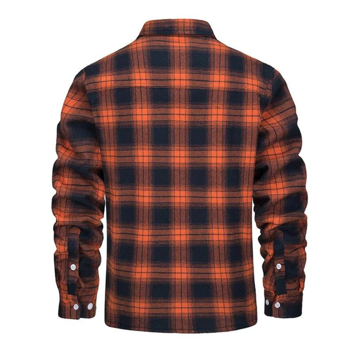 Ambroise | Veste Chemise Homme à Carreaux Hiver avec Boutons et Doublure Chaude Polaire