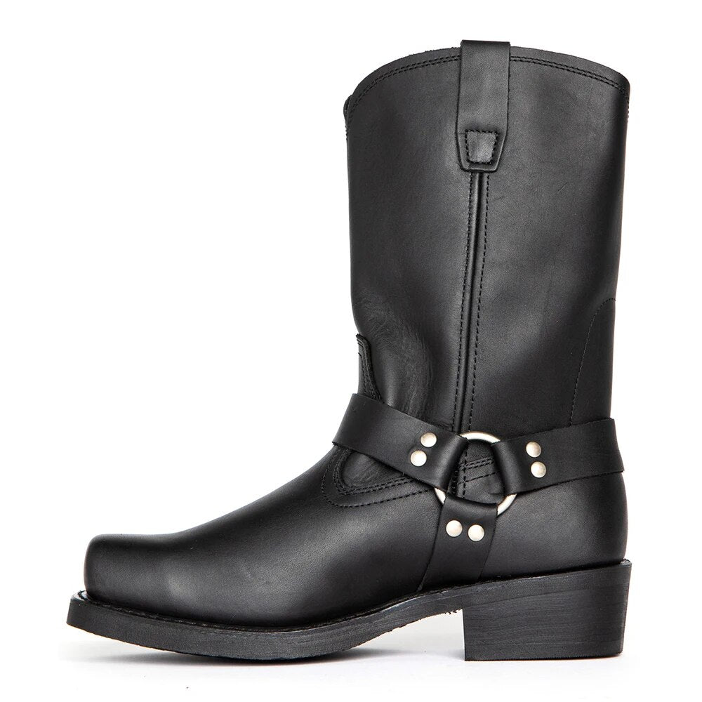 Biker Boots Homme | Pointe Carrée & Style Robuste