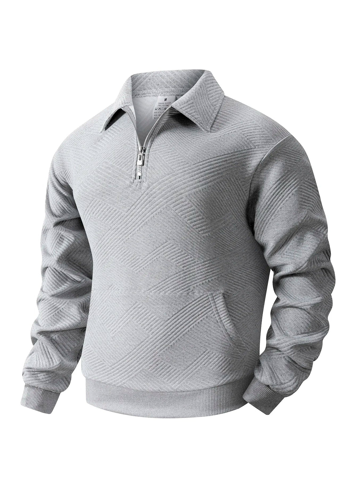 Pull Homme Col Montant Zip Court | Trui Casual Confortable et Moderne pour Tous les Jours