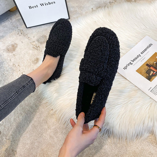 Rosalie | Mocassins Confortables en Peluche pour Femme