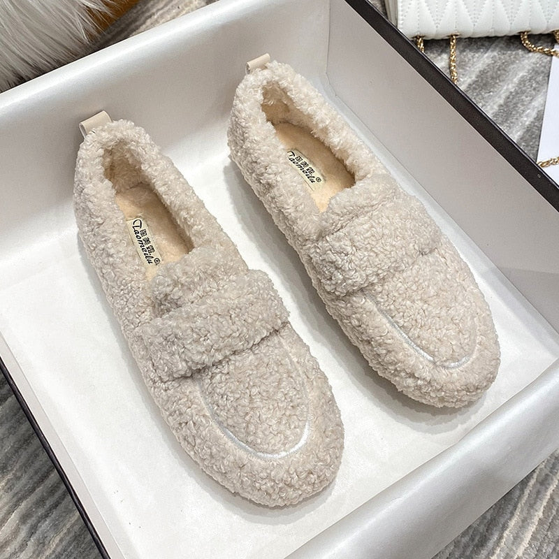 Rosalie | Mocassins Confortables en Peluche pour Femme