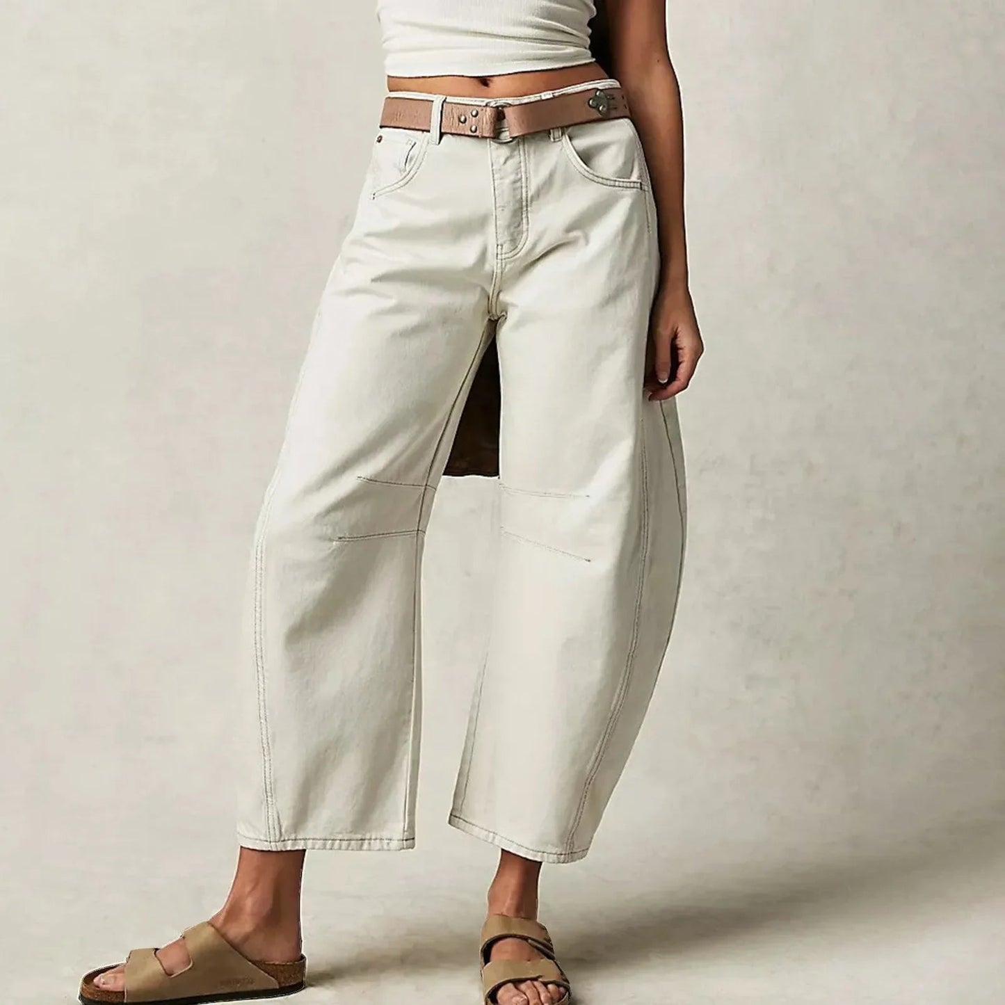 Jeans Femme Coupe Large | Style Décontracté et Confortable