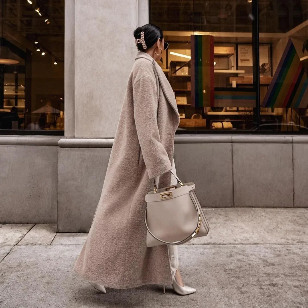 Maxi Manteau Laine Femme | Élégance Urbaine et Chaleur Confortable